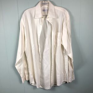 Perry Ellis Portfolio Ivory Button Down Shirt